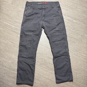 Dickies Flex Double Knee Pants Gray Mens 34x32 Stretch Canvas Workwear